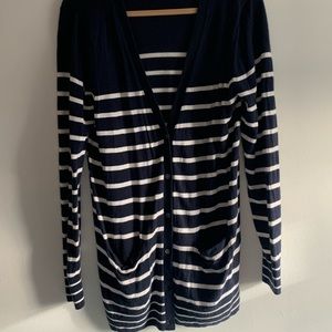 Banana Republic Navy Striped Sweater